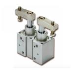 Casting Pneumatic Swing Clamp , Double Acting Pneumatic Cylinder Power Saving