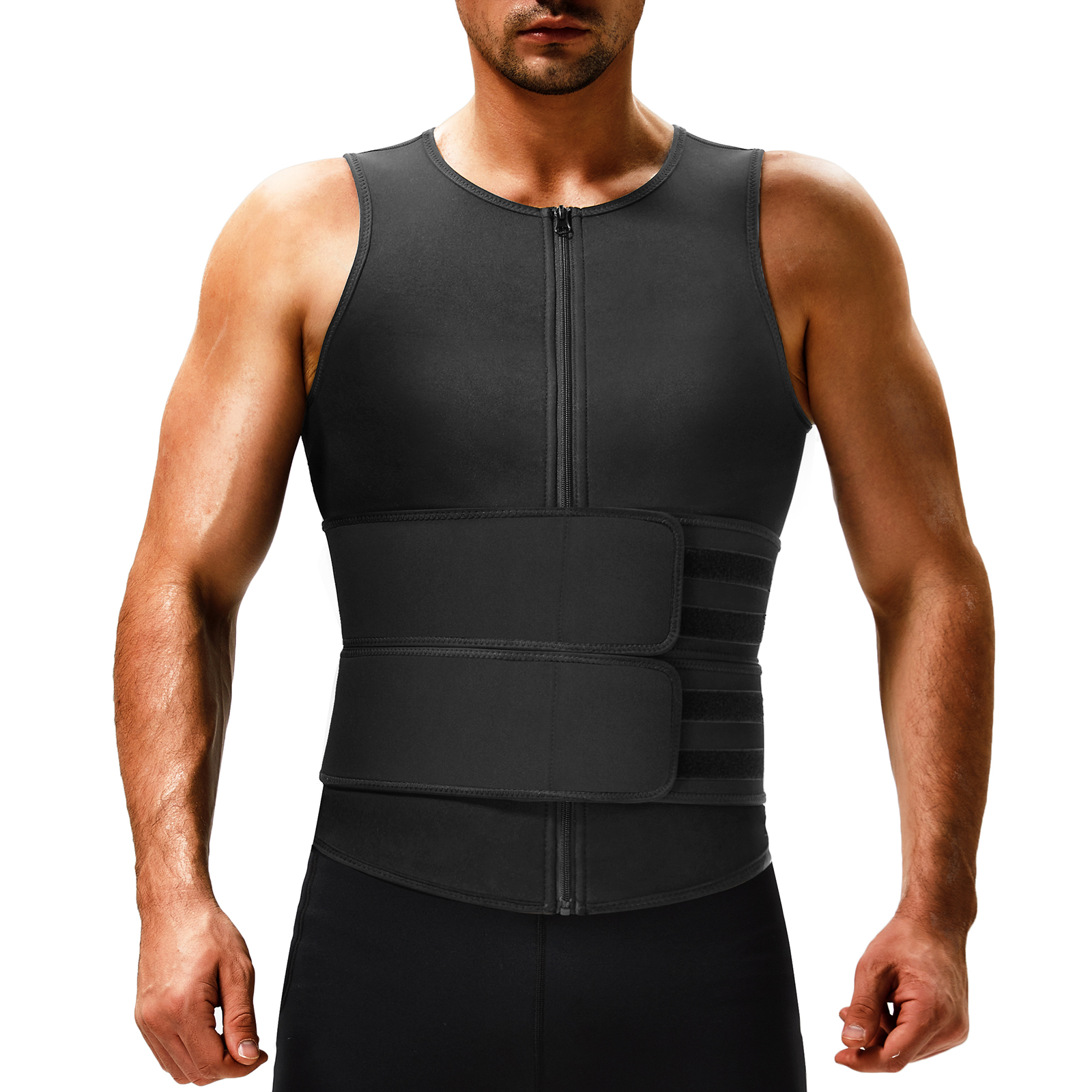 Customized Men's Waist Trainer Neoprene Sweat Vest Support 7 Days Sample Order Lead Time