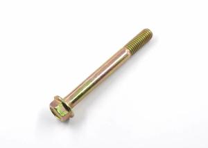China Yellow Zinc Plated ASME Grade 5 Hex Flange Head Bolt Used in Construction Fields wholesale