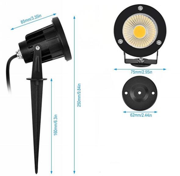 Outdoor LED Garden Lights , 3000K Warm White Garden Path Lights 12W 12V DC