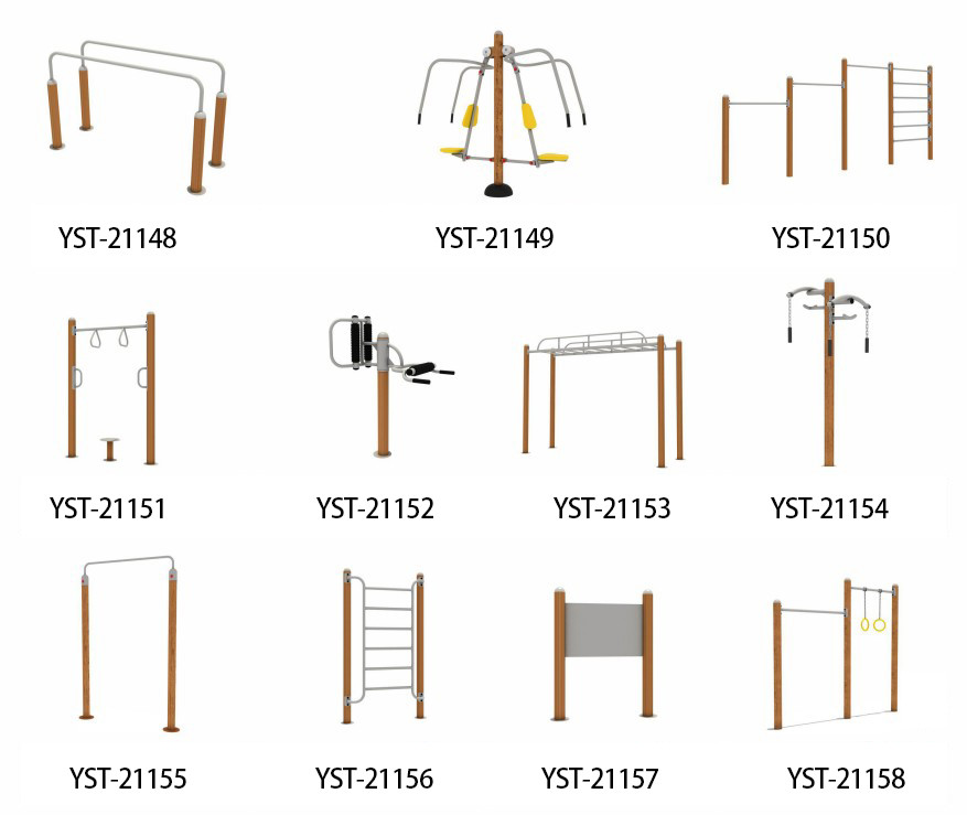 Modular Outdoor Workout Equipment Galvanized Pipe Outdoor Exercise Equipment