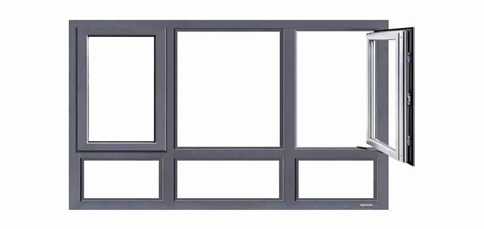 OEM ODM 5mm Powder Coated T6 Aluminium Alloy Windows