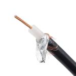 Internet 75Ohm RG6 Coaxial TV Cable Al Foil Braiding Shield
