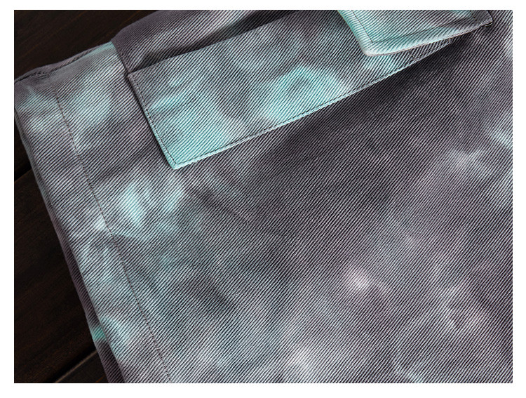 Mourning Series Thin Summer Shorts Mint Green Taro Purple Tie Dye Basketball Shorts