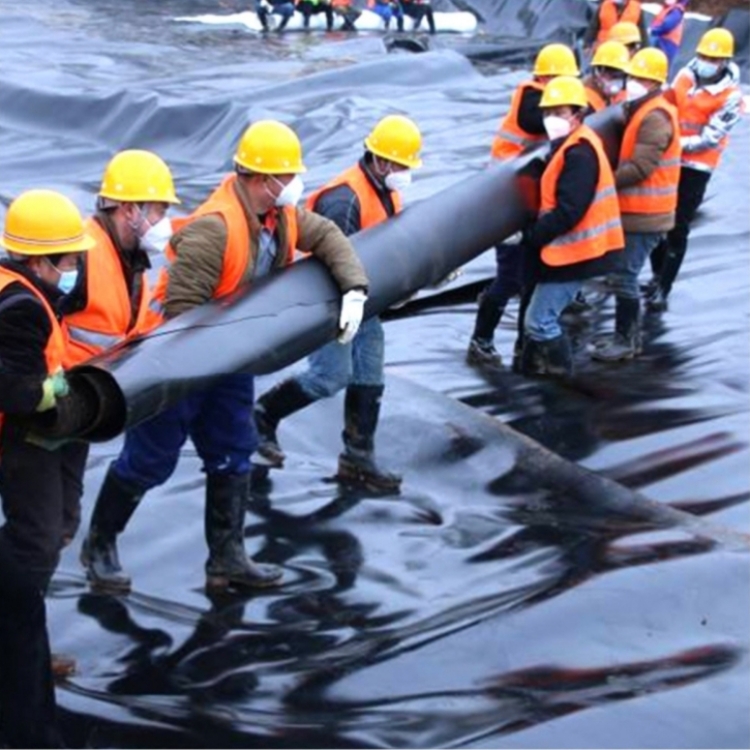 1-6m Width HDPE Textured Geomembrane for Tailings Dams Double Smooth Surface