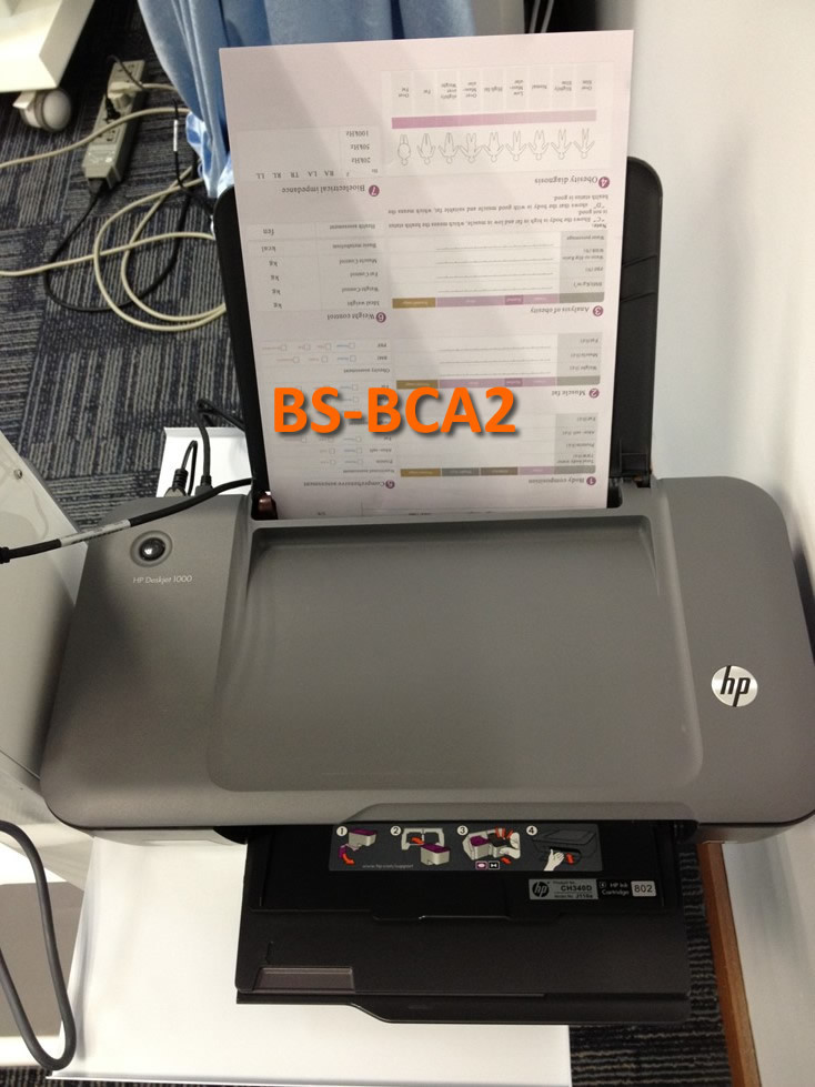 Touch Screen Body Composition Analyzer For Body Fat / Nutrition Analysis With Printer
