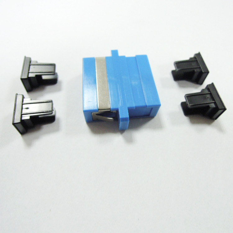 Single Mode SC APC Flangeless Fiber Optic Cable Adapter