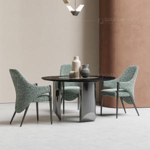China Dia 135x75cm Luxury Marble Dining Table High Temperature Resistance Furniture wholesale
