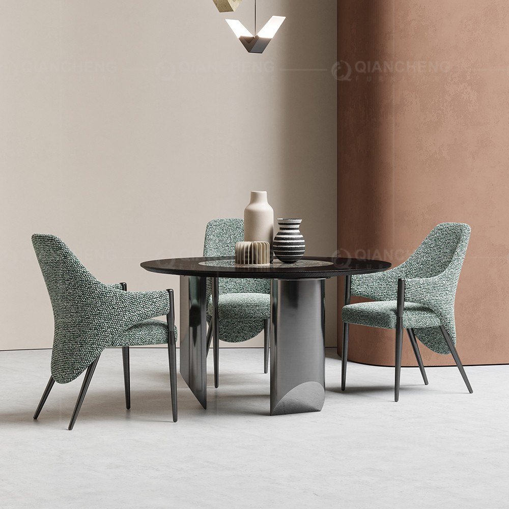 Dia 135x75cm Luxury Marble Dining Table High Temperature Resistance Furniture