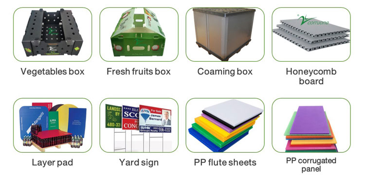 OEM Broccoli Fruit Corrugated Boxes Corrugated Plastic Delivery Box