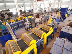 China 415v Plastic Recycling Line Pet Bottle Flakes Washing Dewatering Pelletizing wholesale