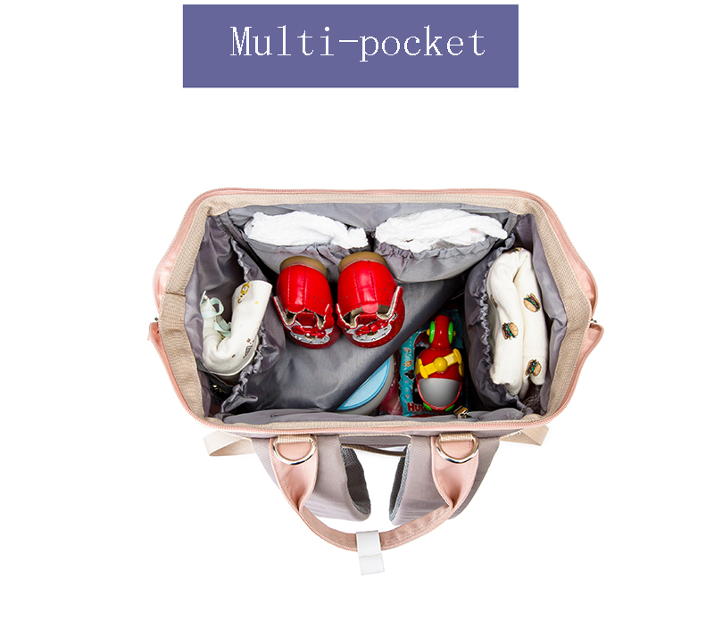 Fashion Mummy Maternity Nappy Bag Diaper Bag Large Capacity Travel Backpack Nursing Bag For Baby Care With Stroller Strap