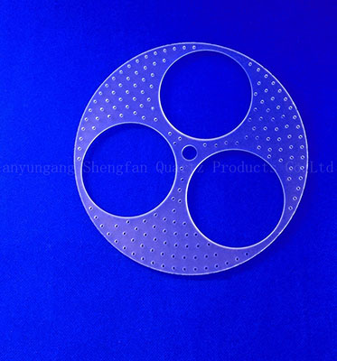 Semiconductor Laser Drilling Transparent Quartz Glass Plate With Hole