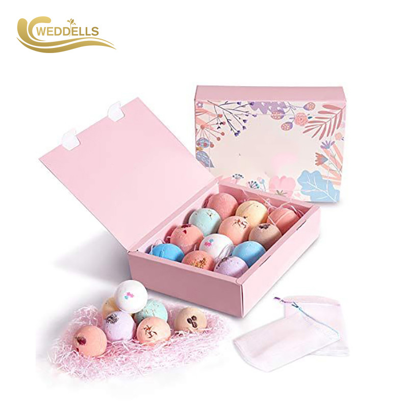 Smoothing Skin 2.5 Oz 12 Bath Bomb Gift Sets Two Mixed Colors