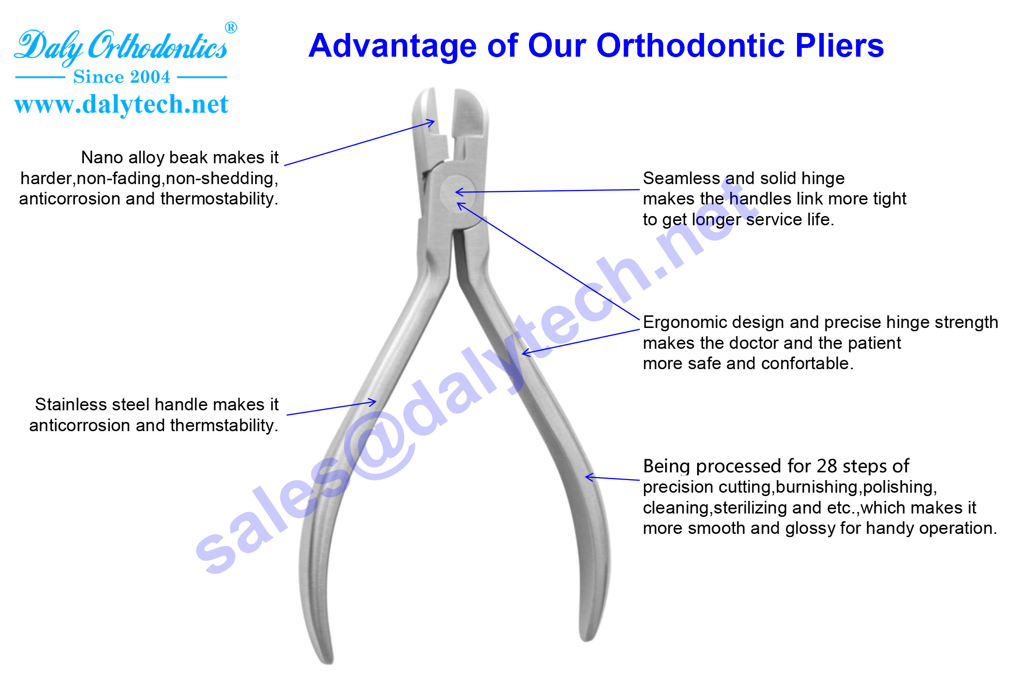 Arch bending pliers of dental forceps for orthodontics from dental company