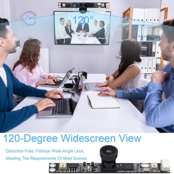 OEM OV3660 120 Degree Infrared Fisheye Camera Module 0.3MP Laptop USB Camera
