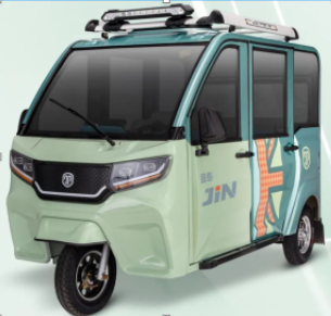 Electric passenger tricycle with solar panels battery 60V50AH lithium battery