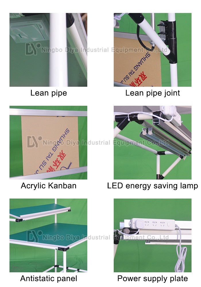 Polished Surface Production Industries Workbench , ESD Safe Workbench Assembly Line