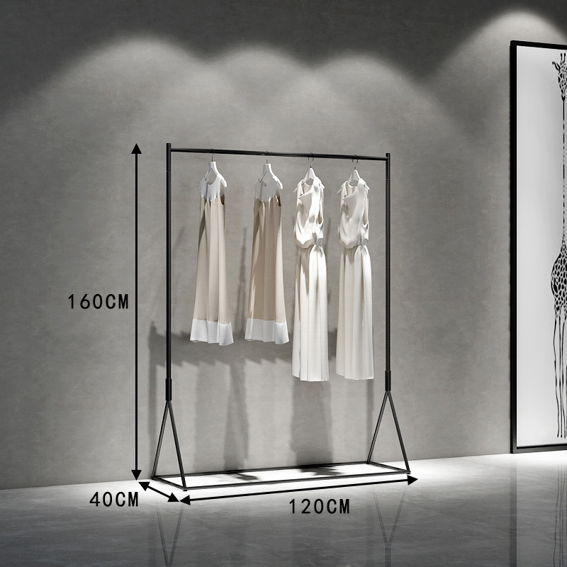 Simple Trending Garment Rack Rolling Clothes Organizer And Bottom Shelves Extendable