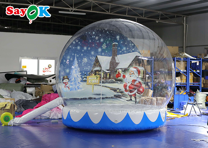 Outdoor Indoor Romantic Inflatable Snow Globe Christmas Decoration