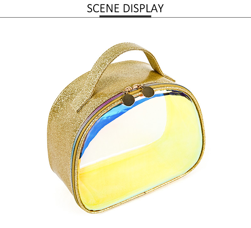 Handy Makeup Organizer TPU Holographic Cosmetic Bag
