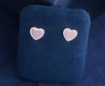 Hypoallergenic Silver 925 Sterling Earrings Stud Jewellery Heart Stud Customized