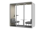 Distraction-free Environment Tempered Glass With Smart Dimmer Office Meeting