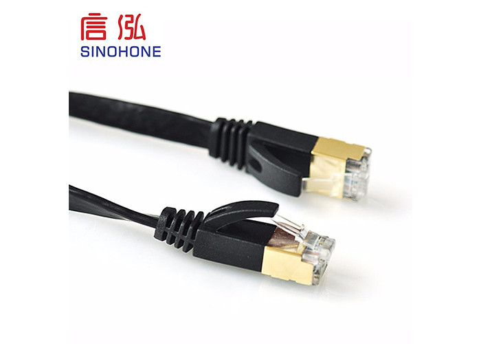 Bulk Shielded CAT5E Ethernet Cable , CAT 7 Bulk Flat Ethernet Cable
