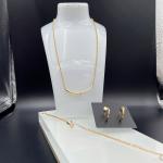 2024 New Waterproof Trendy Stainless Steel Jewelry Sets , 18K Gold ,Luxury Gift,