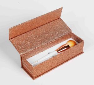China Rose Gold Cosmetic Makeup Brush Packaging Cosmetic Gift Box Cardboard wholesale