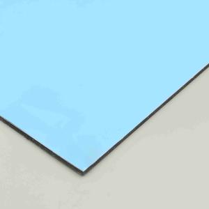 China PVDF Sea Blue PE Aluminum Composite Panel 4x8 Sheets 4MM Construction Building Exterior Walls wholesale