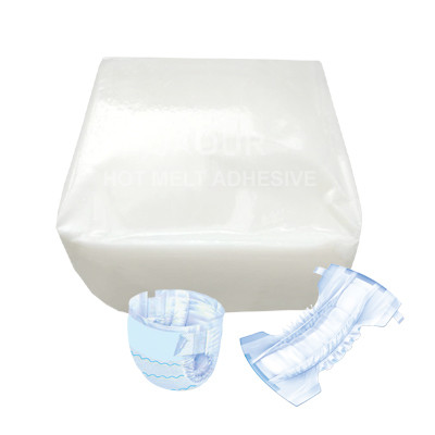 White Color Construction Hot Melt PSA For Hygienic Disposable Diapers End