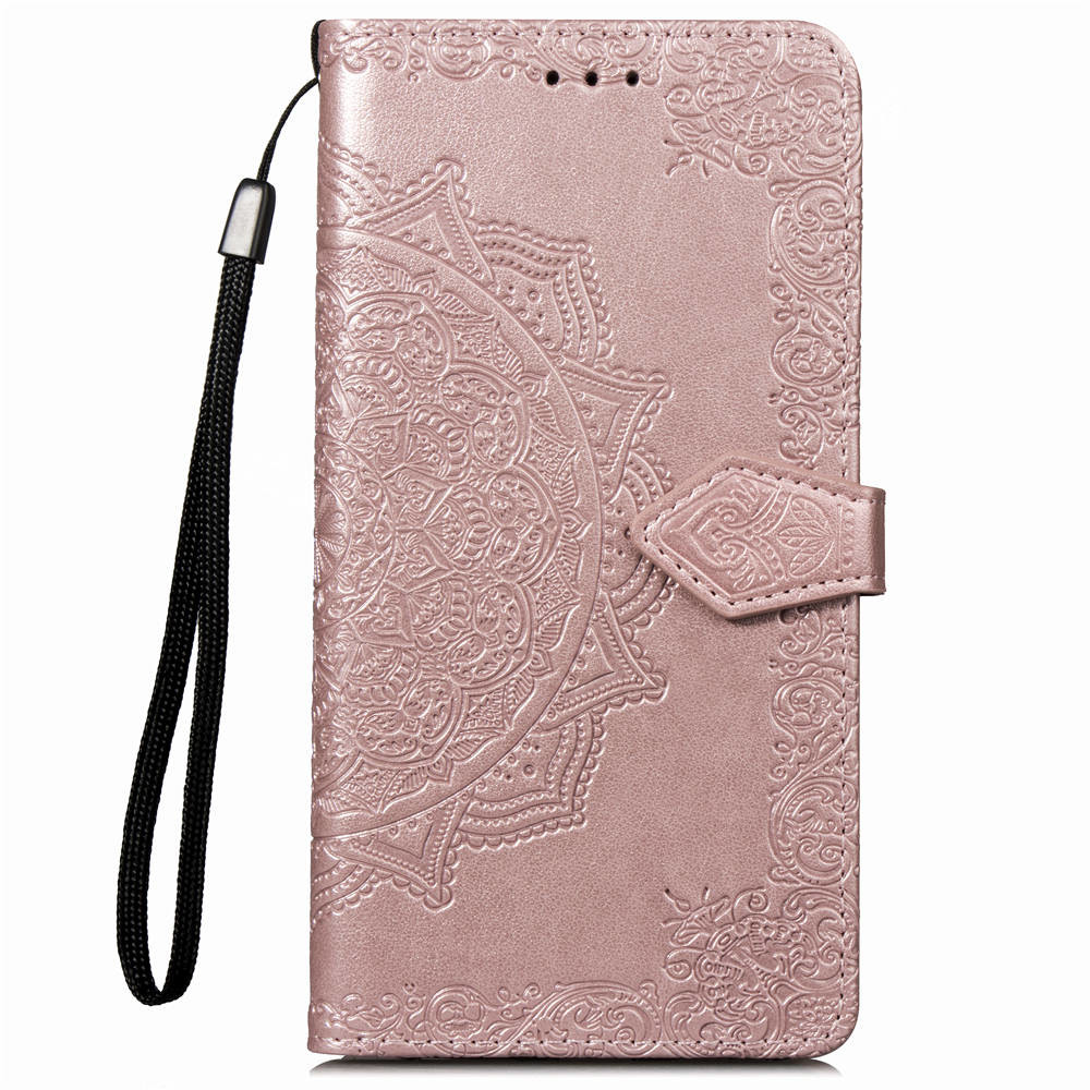Multi Color Embossed Mandala Phone Flip Case For Huawei Honor7A/Y6 2018 P10lite Y3 2017/Y3 2018 mate20 pro mate20 lite