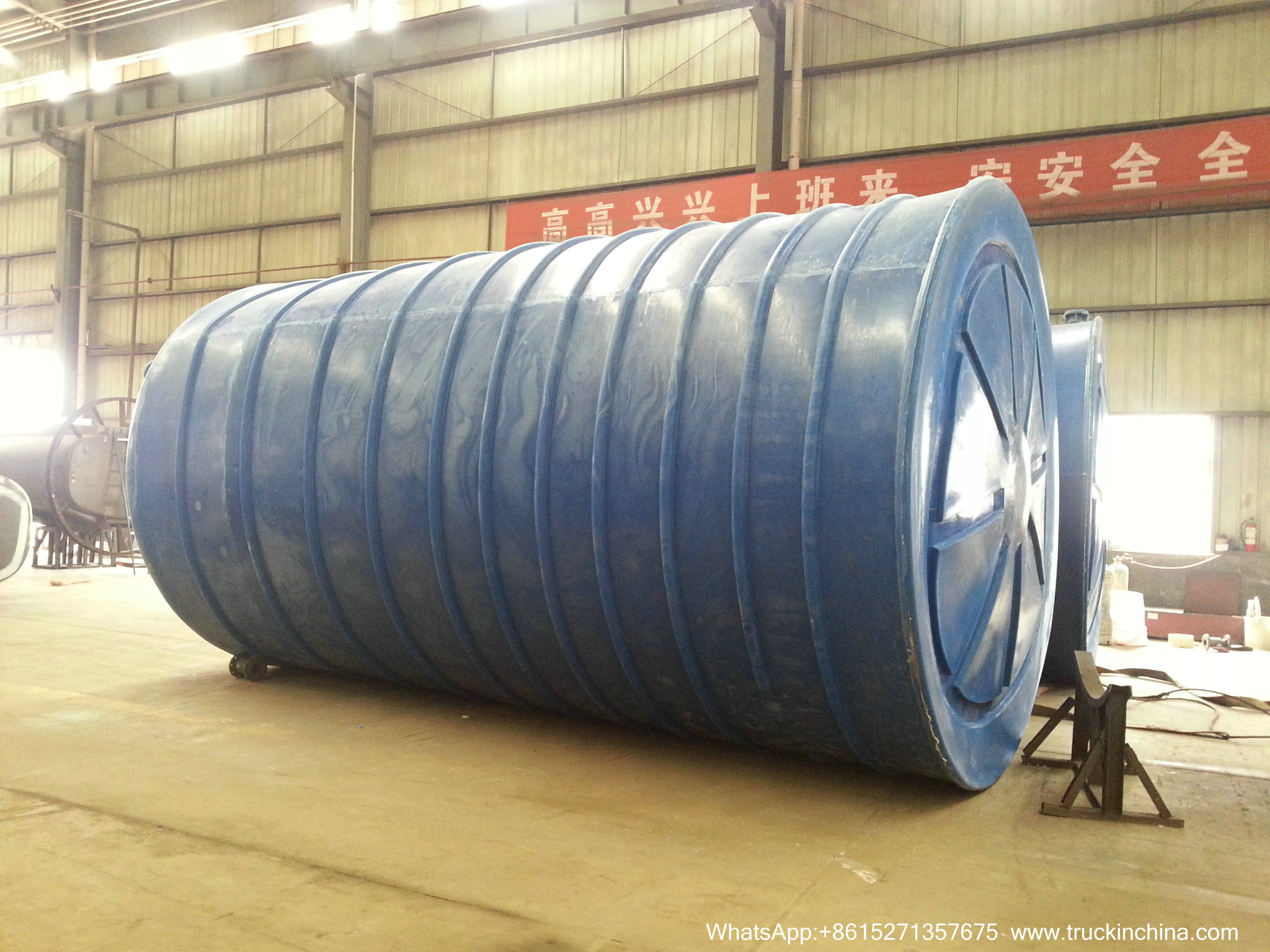 Steel Lined LLDPE Acid Chemical Tank for Dilute Sulfuric Acid H2SO4 HF HCL Acid Storage 5-100T WhatsApp:+8615271357675