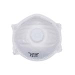 DM008V Valved Dust Mask for Adult Men Women White Non Woven Material Valve