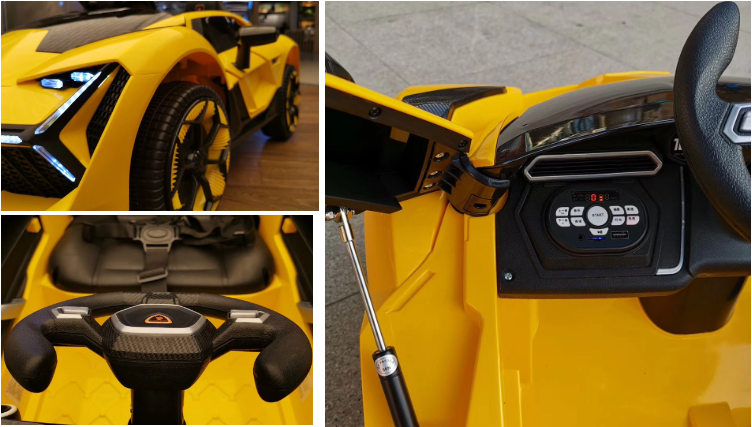18KG Seat Electric Cars For Toddlers With Unisex Design And Oversized Steering Wheels