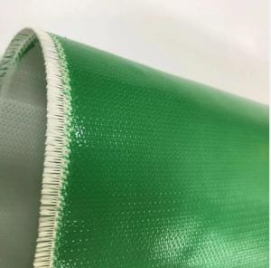 China Green Silicone Fiberglass Cloth Double Sides Silicone Coated Fiberglass Cloth For Ventilation Pipeline wholesale