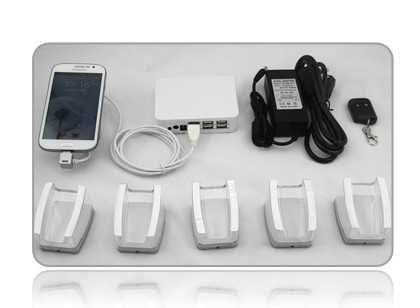 COMER Retail display 6-port Security display alarm usb laptop lock