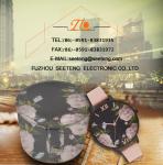 flower watch with pu leather band fashion watch for ladies with a pu flower