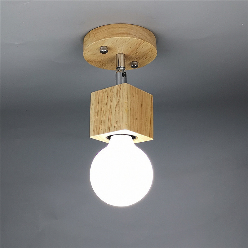 Nordic Modern Wood Square Ceiling Lights for Living Room Kitchen Porch Aisle corridor decor ceiling lamp(WH-WA-55)