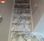 Brazil Calacatta Grey Marble Fish Belly Gray Marble for Hotel Anti Slip Stairs