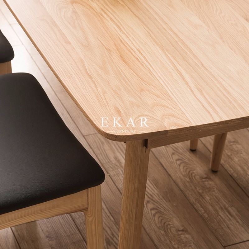 Wood Dining Table Designs 6 Seat Imported Solid Wood Europe Modern Style