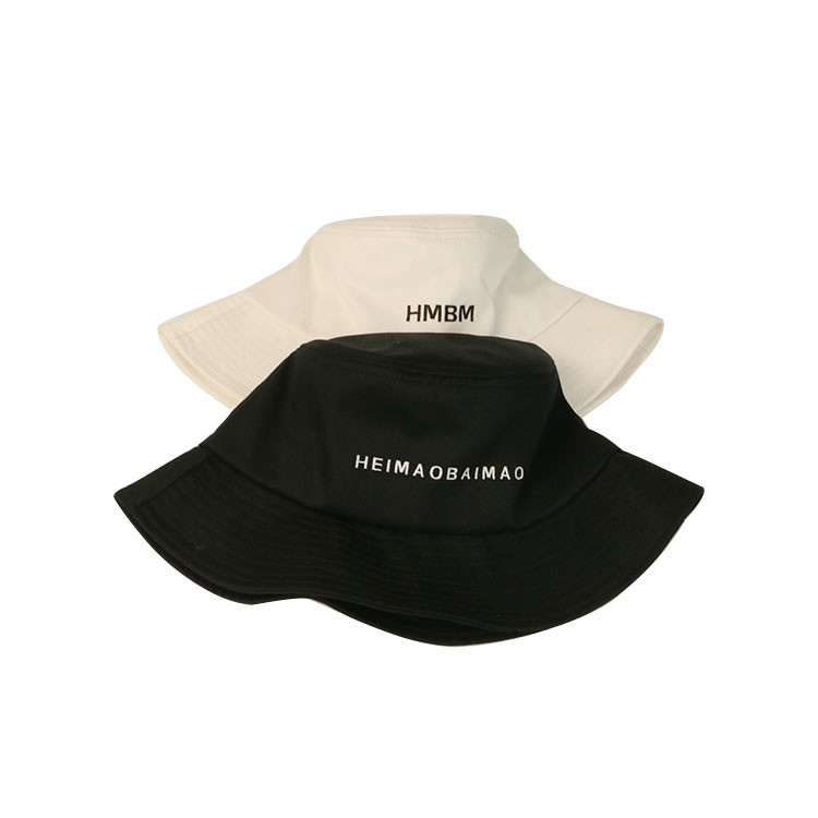 Upf 50+ Wide Brim Breathable Mesh Bucket Hat Polyester / Cotton Material