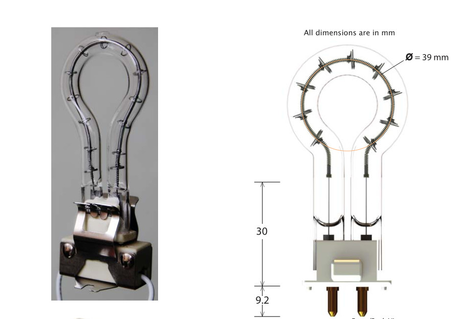 500W Ring Infrared Lamps White Reflector Quartz Halogen Infrared Heater for industrial production