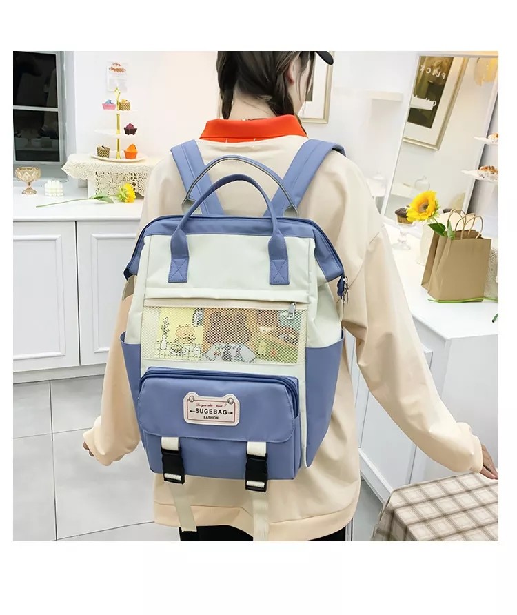 School 24cm Backpack Bag Set Girls Cute Backpack Set Cartoon Kids Teens