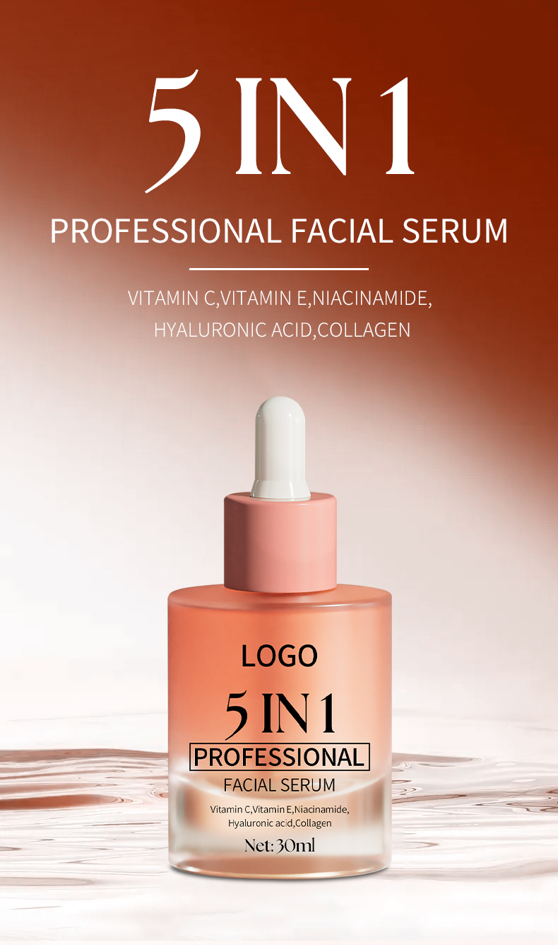 5 In 1 Skin Care Serum Dark Spot Whitening Serum Vitamin C Facial Serum