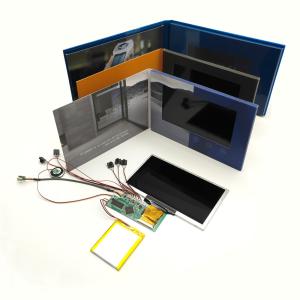 China 7 Inch Digital LCD Video Greeting Card / Video Module 300-2000MAH Battery wholesale