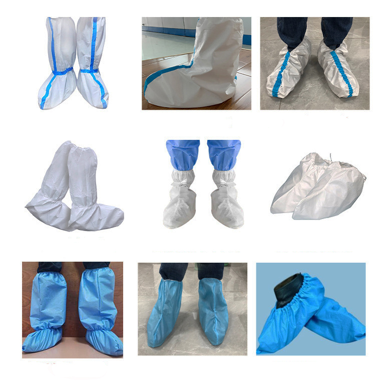 Antislip Disposable Shoe Covers PP PE SMS Non Woven SF Microporous Boot Covers