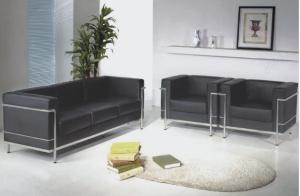 China Modern PU leather China reception office lounge sofa wholesale