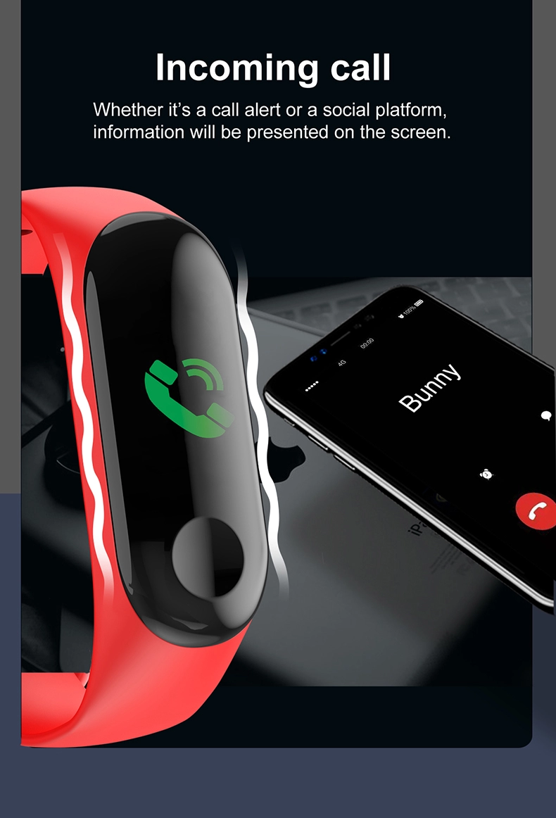 Intelligent Sport M4 M3 M5 Band For Xiaomi Heart Rate Meter Step Factory Price Custom Gift Smart Bracelet